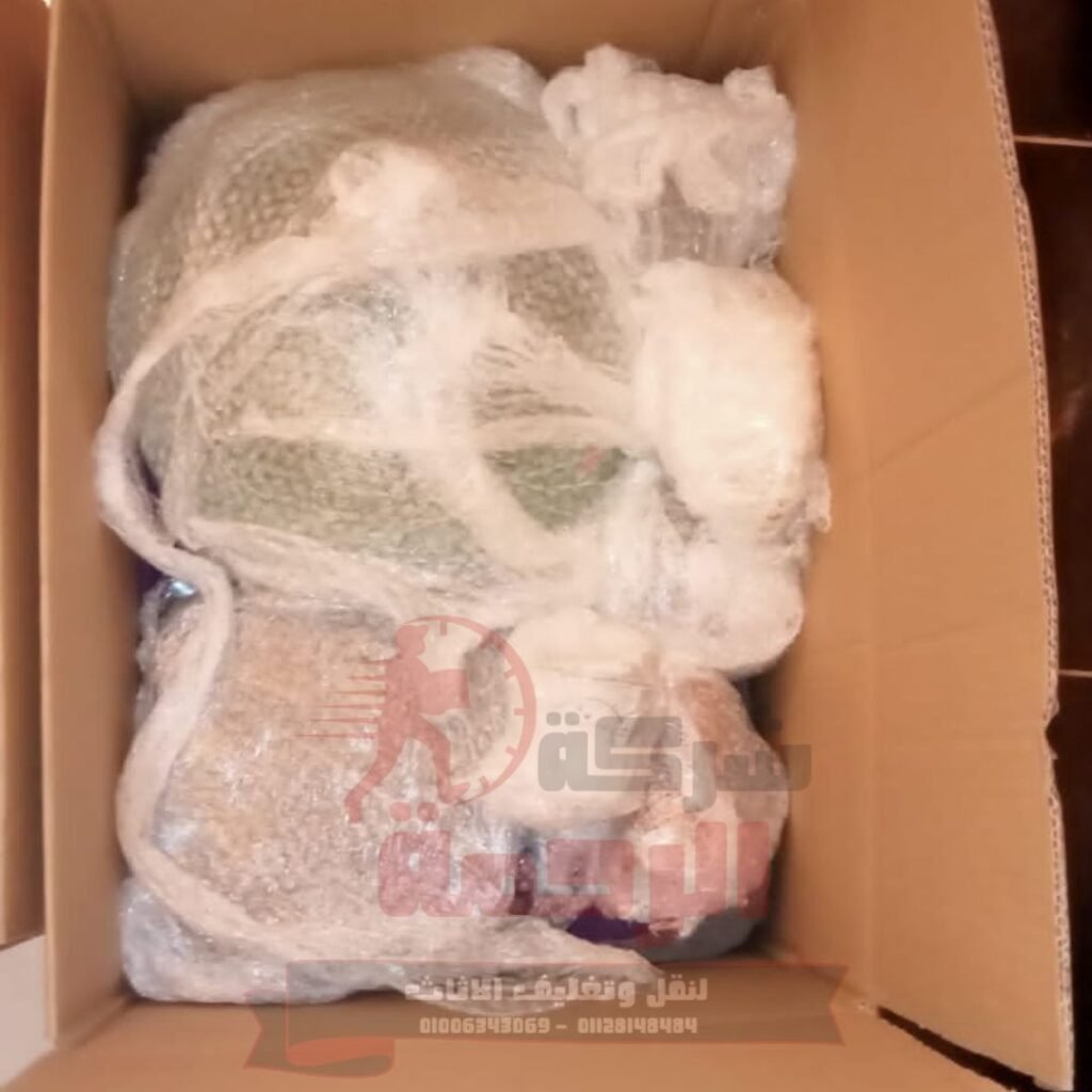 تغليف الزجاج والتحف - شركة الرحمة لنقل العفش